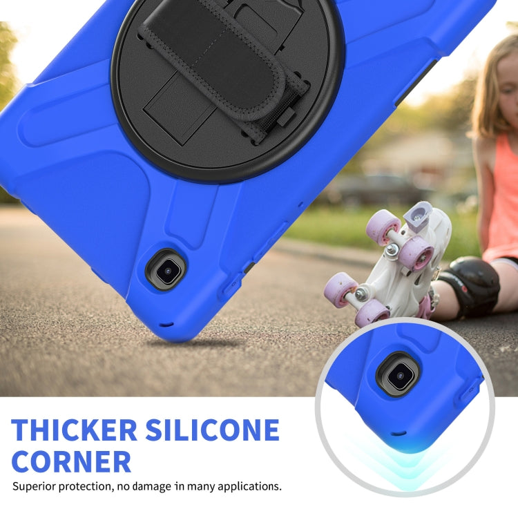 For Samsung Galaxy Tab A7 Lite T220 / T225 Silicone + PC Protective Case with Holder & Shoulder Strap