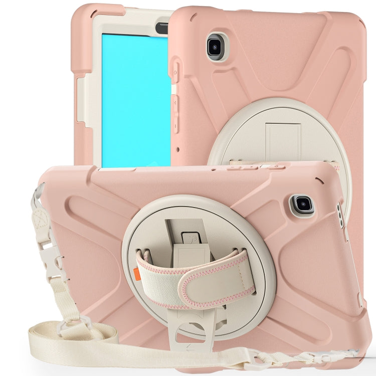 For Samsung Galaxy Tab A7 Lite T220 / T225 Silicone + PC Protective Case with Holder & Shoulder Strap