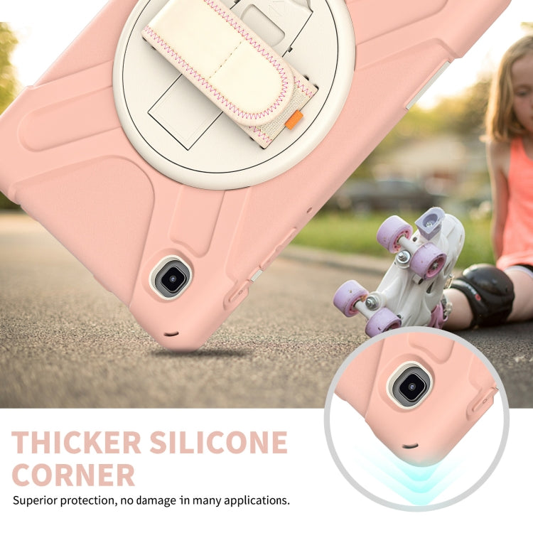For Samsung Galaxy Tab A7 Lite T220 / T225 Silicone + PC Protective Case with Holder & Shoulder Strap