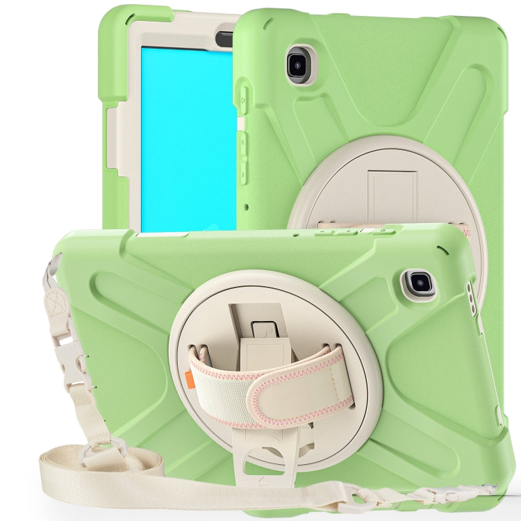 For Samsung Galaxy Tab A7 Lite T220 / T225 Silicone + PC Protective Case with Holder & Shoulder Strap