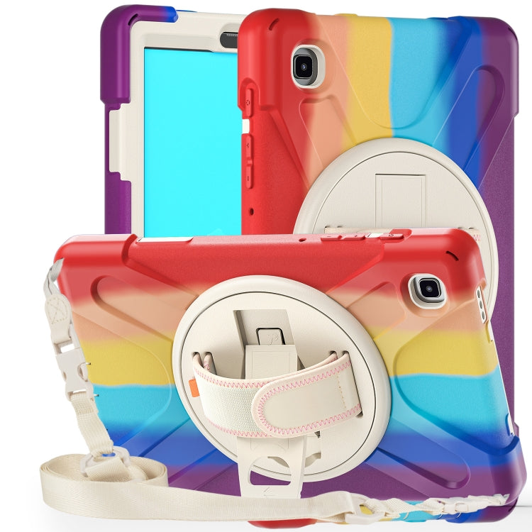 For Samsung Galaxy Tab A7 Lite T220 / T225 Silicone + PC Protective Case with Holder & Shoulder Strap
