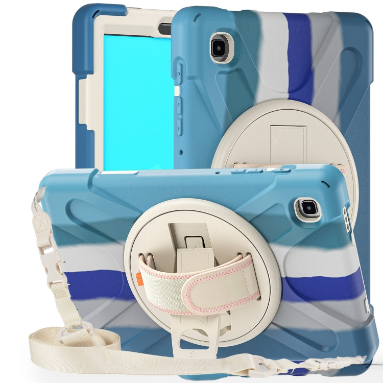 For Samsung Galaxy Tab A7 Lite T220 / T225 Silicone + PC Protective Case with Holder & Shoulder Strap