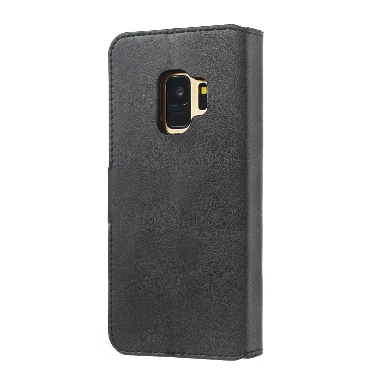 For Galaxy S9 Solid Color Buckle Horizontal Flip Leather Case with Wallet & Holder & Card Slots
