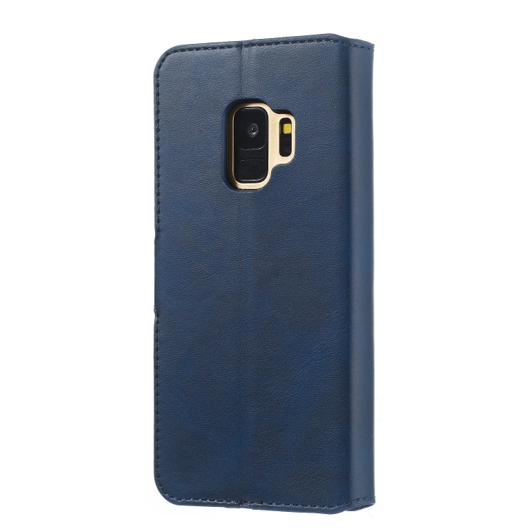 For Galaxy S9 Solid Color Buckle Horizontal Flip Leather Case with Wallet & Holder & Card Slots