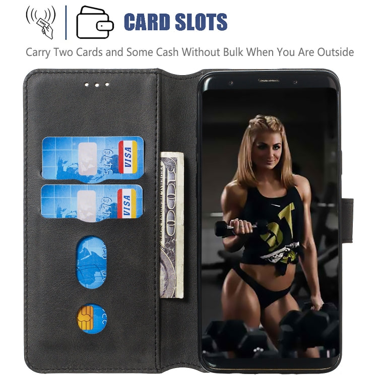 For Galaxy S9+ Solid Color Buckle Horizontal Flip Leather Case with Wallet & Holder & Card Slots