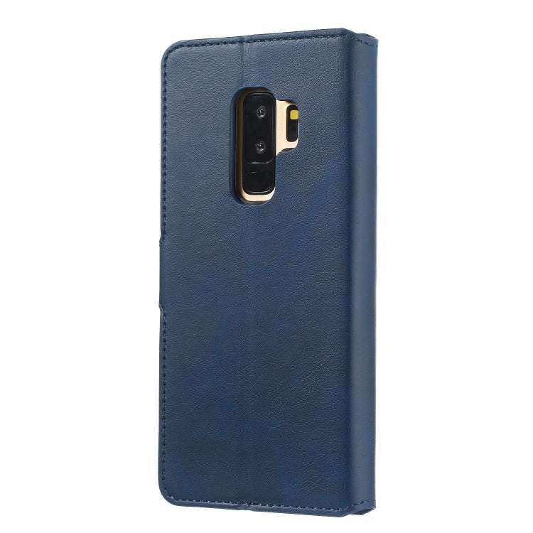 For Galaxy S9+ Solid Color Buckle Horizontal Flip Leather Case with Wallet & Holder & Card Slots