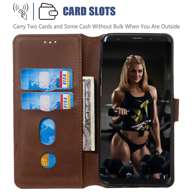 For Galaxy S9+ Solid Color Buckle Horizontal Flip Leather Case with Wallet & Holder & Card Slots