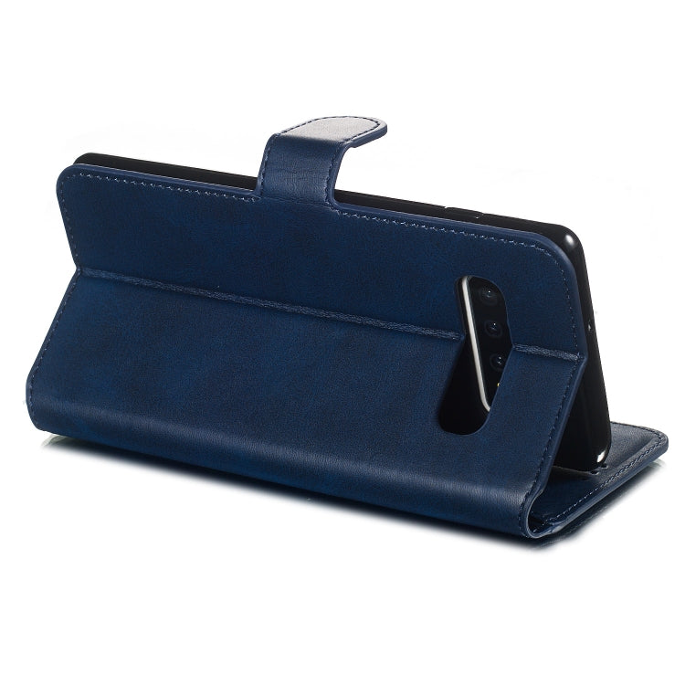 For Galaxy S10 Solid Color Buckle Horizontal Flip Leather Case with Wallet & Holder & Card Slots