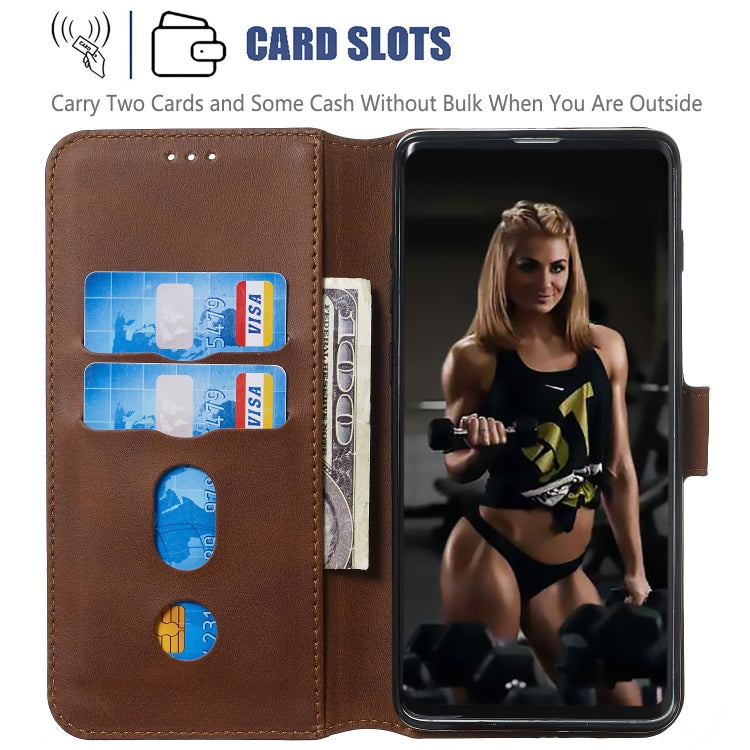 For Galaxy S10+ Solid Color Buckle Horizontal Flip Leather Case with Wallet & Holder & Card Slots