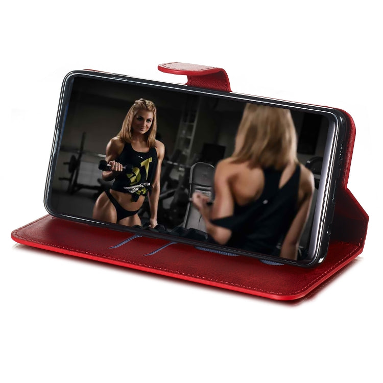 For Galaxy S10+ Solid Color Buckle Horizontal Flip Leather Case with Wallet & Holder & Card Slots