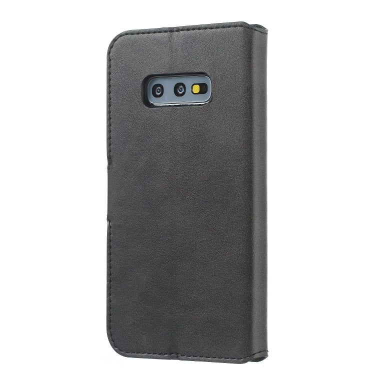 For Galaxy S10e Solid Color Buckle Horizontal Flip Leather Case with Wallet & Holder & Card Slots