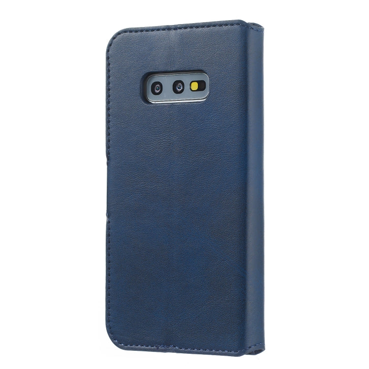 For Galaxy S10e Solid Color Buckle Horizontal Flip Leather Case with Wallet & Holder & Card Slots