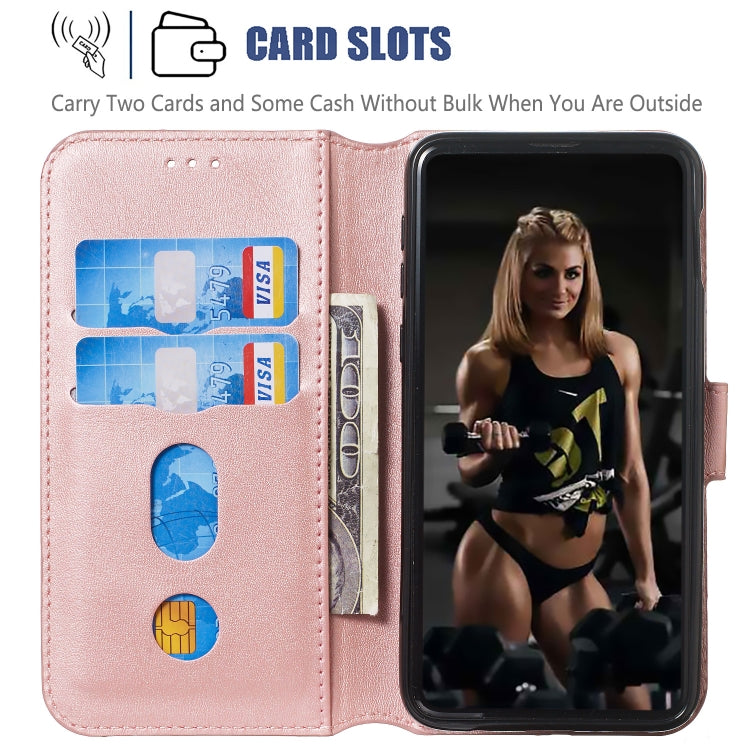 For Galaxy S10e Solid Color Buckle Horizontal Flip Leather Case with Wallet & Holder & Card Slots