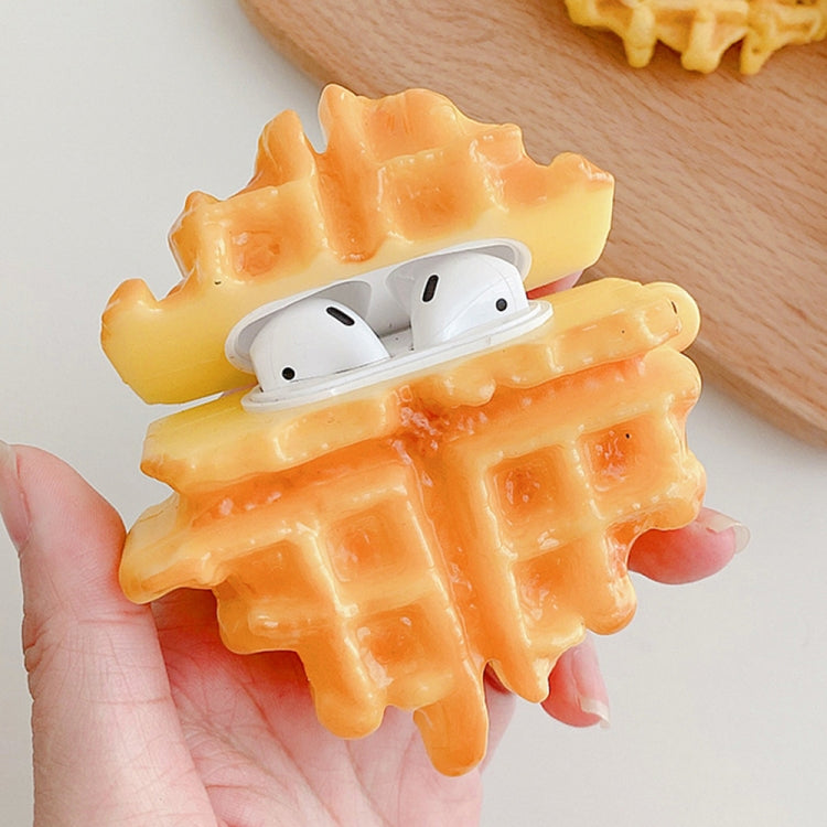 Waffle Shape Silicone Wireless Earphone Protective Case For AirPods 1 / 2