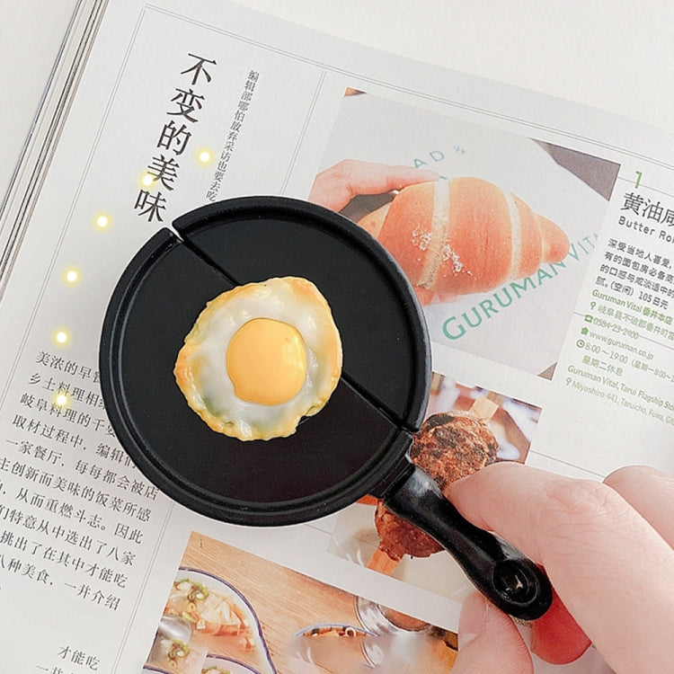 Pan Poached Egg Shape Silicone Wireless Earphone Protective Case For AirPods 1 / 2