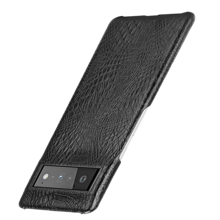 For Google Pixel 6 Pro Shockproof Crocodile Texture PC + PU Case