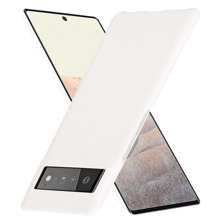 For Google Pixel 6 Pro Shockproof Crocodile Texture PC + PU Case