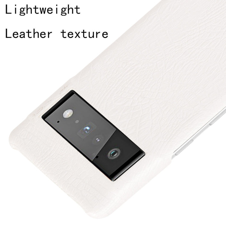 For Google Pixel 6 Pro Shockproof Crocodile Texture PC + PU Case