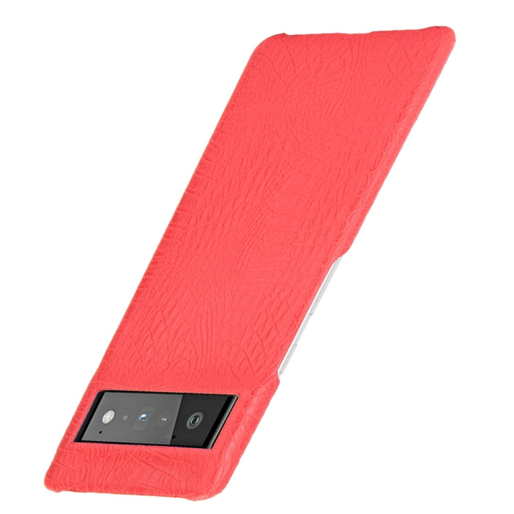 For Google Pixel 6 Pro Shockproof Crocodile Texture PC + PU Case