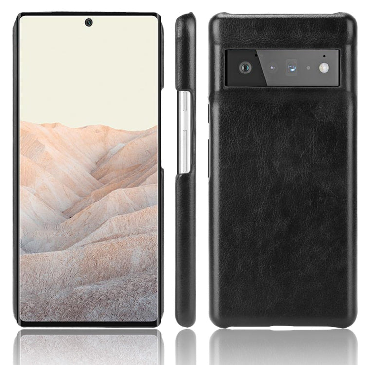 For Google Pixel 6 Pro Shockproof Litchi Texture PC + PU Case