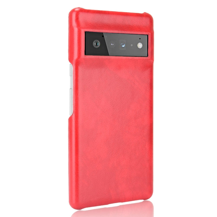 For Google Pixel 6 Pro Shockproof Litchi Texture PC + PU Case