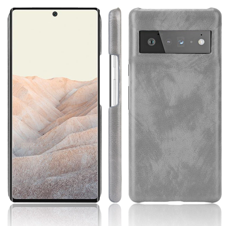 For Google Pixel 6 Pro Shockproof Litchi Texture PC + PU Case