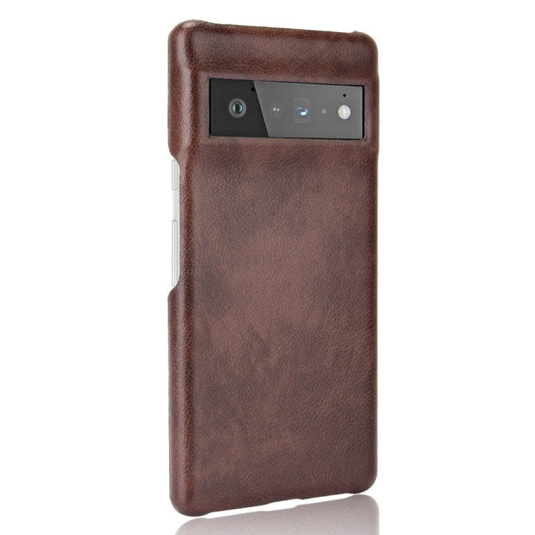For Google Pixel 6 Pro Shockproof Litchi Texture PC + PU Case