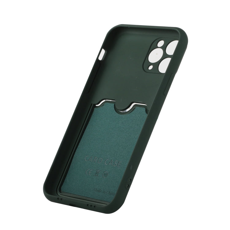 For iPhone 11 Pro Sliding Camera Cover Design TPU Protective Case with Card Slot