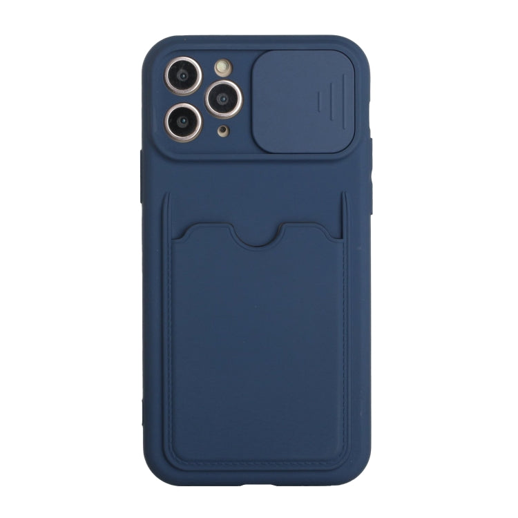 For iPhone 11 Pro Sliding Camera Cover Design TPU Protective Case with Card Slot