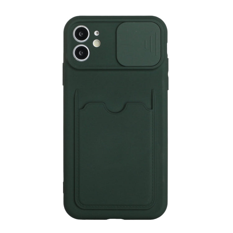 For iPhone 12 Sliding Camera Cover Design TPU Protective Case with Card Slot