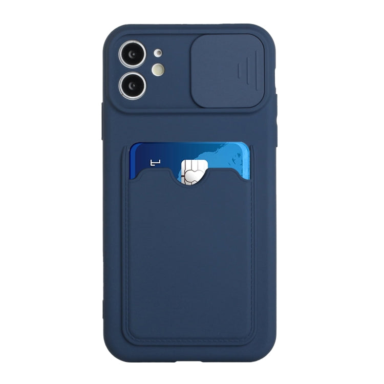 For iPhone 12 Sliding Camera Cover Design TPU Protective Case with Card Slot