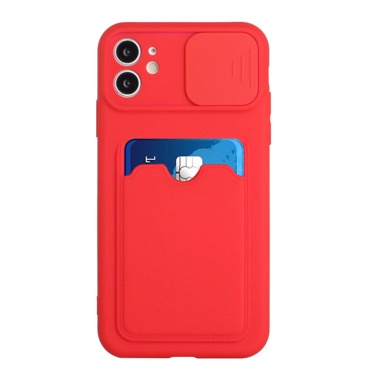 For iPhone 12 mini Sliding Camera Cover Design TPU Protective Case with Card Slot