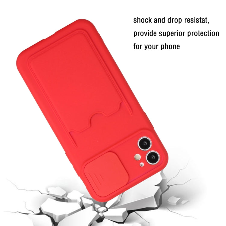 For iPhone 12 mini Sliding Camera Cover Design TPU Protective Case with Card Slot