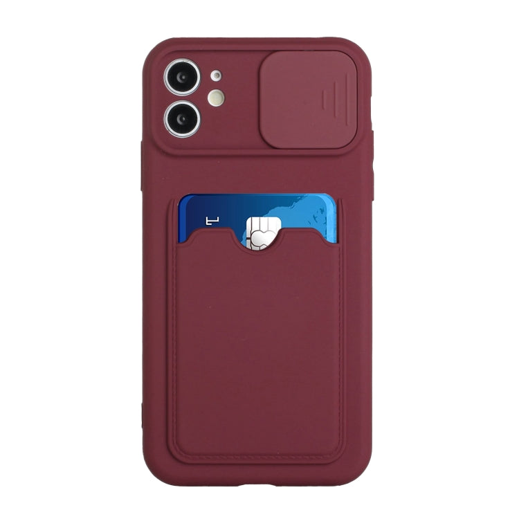 For iPhone 12 mini Sliding Camera Cover Design TPU Protective Case with Card Slot