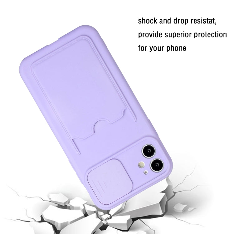 For iPhone 12 mini Sliding Camera Cover Design TPU Protective Case with Card Slot