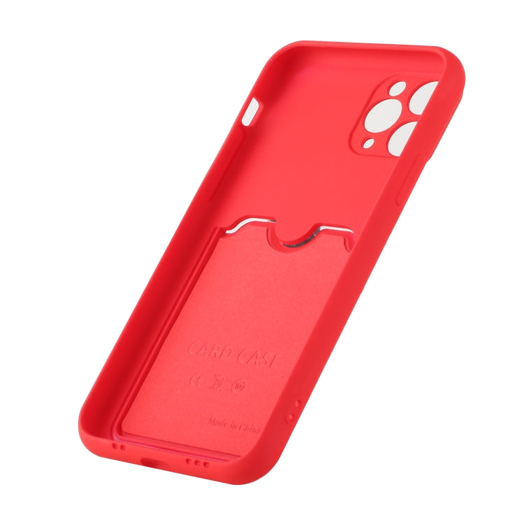 For iPhone 11 Pro Max Sliding Camera Cover Design TPU Protective Case with Card Slot