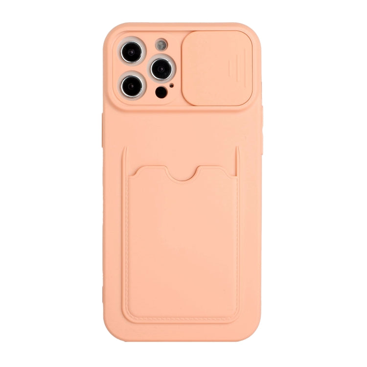 For iPhone 12 Pro Sliding Camera Cover Design TPU Protective Case with Card Slot
