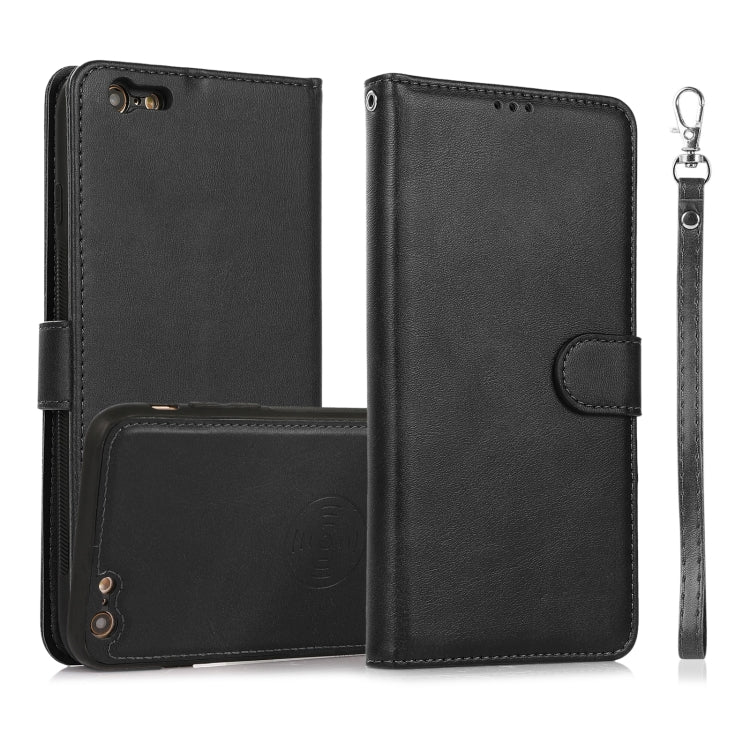 Calf Texture 2 in 1 Detachable Magnetic Back Cover Horizontal Flip Leather Case with Holder & Card Slots & Wallet & Photo Frame For iPhone 6s Plus / 6 Plus