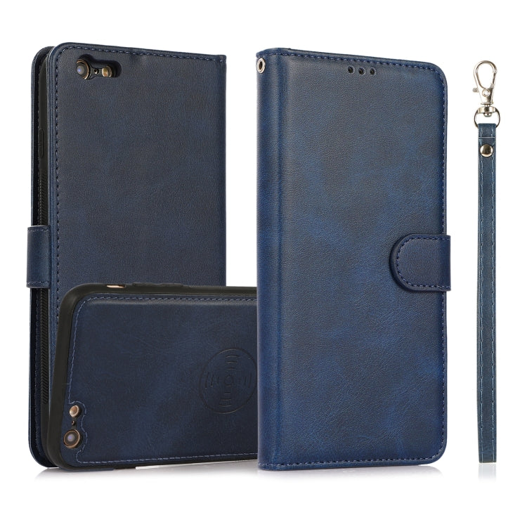 Calf Texture 2 in 1 Detachable Magnetic Back Cover Horizontal Flip Leather Case with Holder & Card Slots & Wallet & Photo Frame For iPhone 6s Plus / 6 Plus