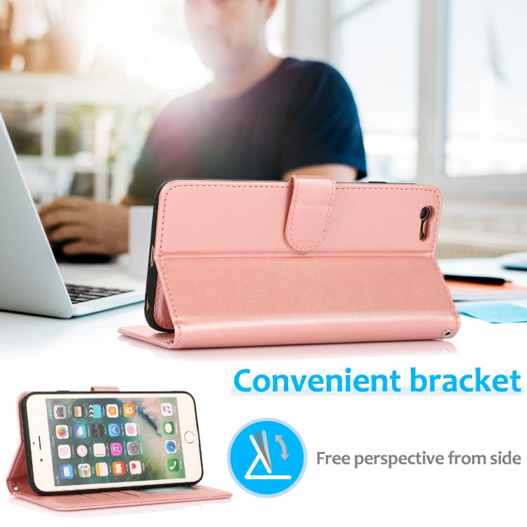 Calf Texture 2 in 1 Detachable Magnetic Back Cover Horizontal Flip Leather Case with Holder & Card Slots & Wallet & Photo Frame For iPhone 6s Plus / 6 Plus
