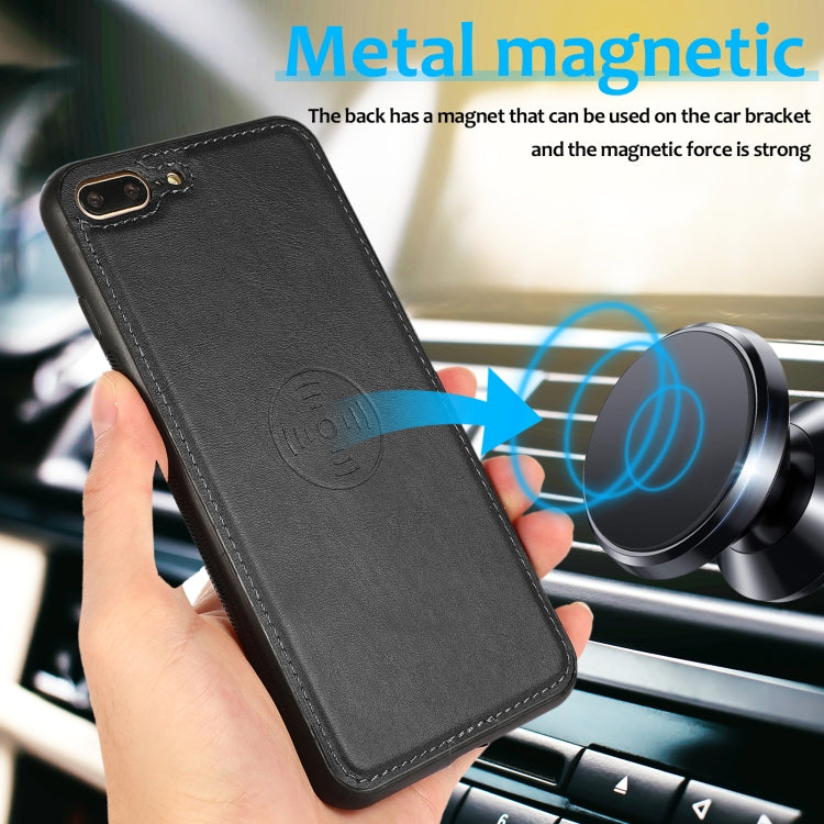 Calf Texture 2 in 1 Detachable Magnetic Back Cover Horizontal Flip Leather Case with Holder & Card Slots & Wallet & Photo Frame For iPhone 8 Plus / 7 Plus