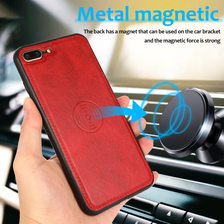 Calf Texture 2 in 1 Detachable Magnetic Back Cover Horizontal Flip Leather Case with Holder & Card Slots & Wallet & Photo Frame For iPhone 8 Plus / 7 Plus