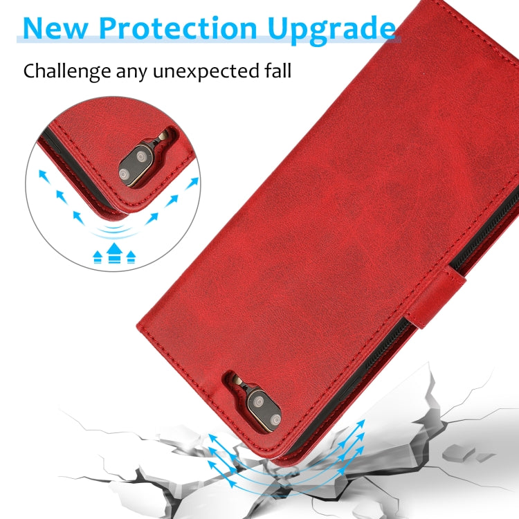 Calf Texture 2 in 1 Detachable Magnetic Back Cover Horizontal Flip Leather Case with Holder & Card Slots & Wallet & Photo Frame For iPhone 8 Plus / 7 Plus
