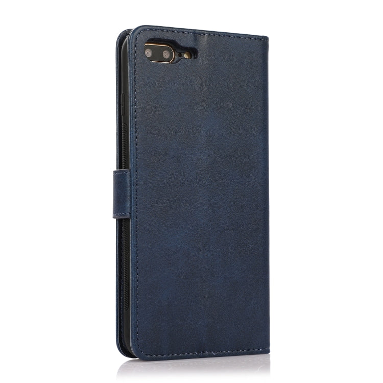 Calf Texture 2 in 1 Detachable Magnetic Back Cover Horizontal Flip Leather Case with Holder & Card Slots & Wallet & Photo Frame For iPhone 8 Plus / 7 Plus