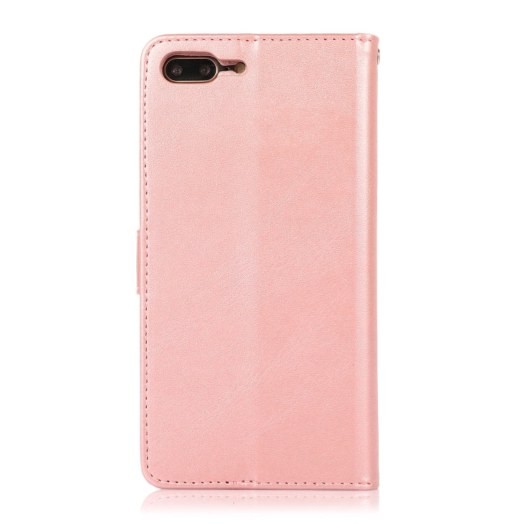 Calf Texture 2 in 1 Detachable Magnetic Back Cover Horizontal Flip Leather Case with Holder & Card Slots & Wallet & Photo Frame For iPhone 8 Plus / 7 Plus