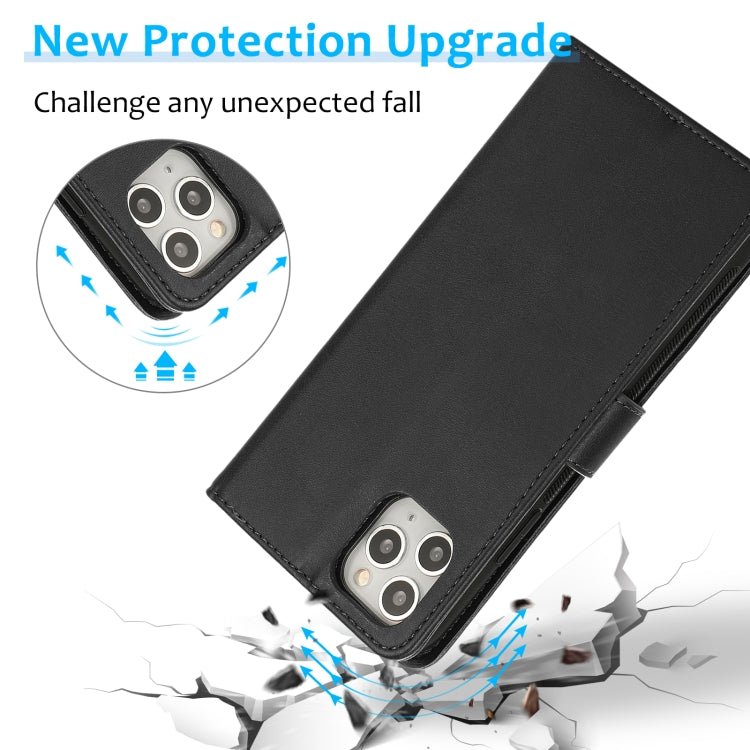 For iPhone 11 Pro Calf Texture 2 in 1 Detachable Magnetic Back Cover Horizontal Flip Leather Case with Holder & Card Slots & Wallet & Photo Frame