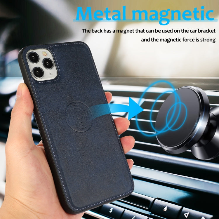 For iPhone 11 Pro Calf Texture 2 in 1 Detachable Magnetic Back Cover Horizontal Flip Leather Case with Holder & Card Slots & Wallet & Photo Frame