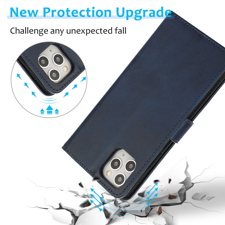 For iPhone 11 Pro Calf Texture 2 in 1 Detachable Magnetic Back Cover Horizontal Flip Leather Case with Holder & Card Slots & Wallet & Photo Frame