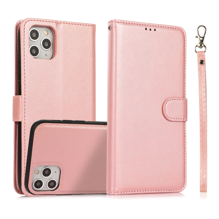 For iPhone 11 Pro Calf Texture 2 in 1 Detachable Magnetic Back Cover Horizontal Flip Leather Case with Holder & Card Slots & Wallet & Photo Frame