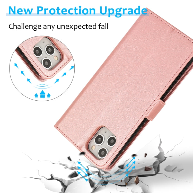 For iPhone 11 Pro Calf Texture 2 in 1 Detachable Magnetic Back Cover Horizontal Flip Leather Case with Holder & Card Slots & Wallet & Photo Frame